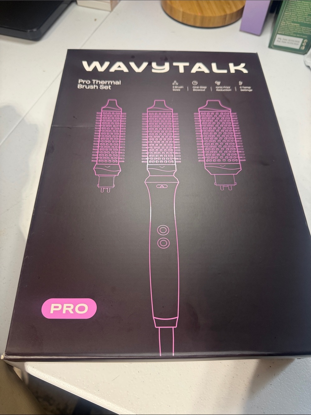 WAVYTALK Pro Thermal Brush Set - Pink/Black